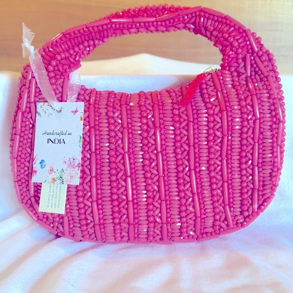 Made in India Viral TikTok Handcrafted Beaded Embellished Purse